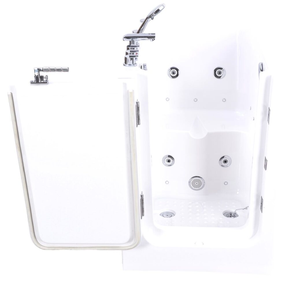 pennington compact whirlpool & airspa left hand easy access walk in bath