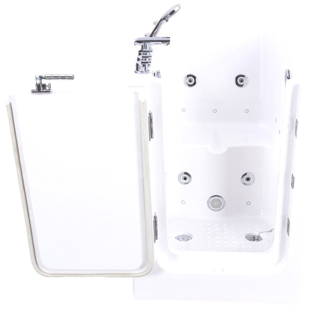 pennington compact whirlpool & airspa left hand easy access walk in bath