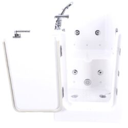 pennington compact whirlpool & airspa left hand easy access walk in bath
