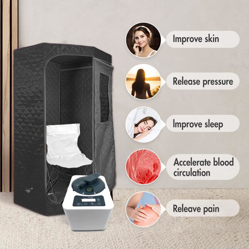 portable ‘insta heat’ sauna pod