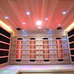 4 5 person full spectrum infrared bench sauna with complete heat