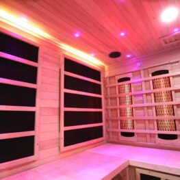 4 5 person full spectrum infrared bench sauna with complete heat