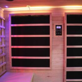 4 5 person full spectrum infrared bench sauna with complete heat