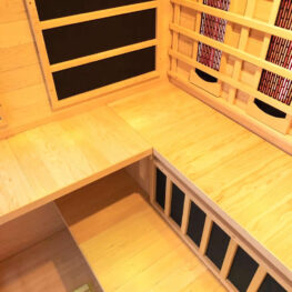 4 5 person full spectrum infrared bench sauna with complete heat