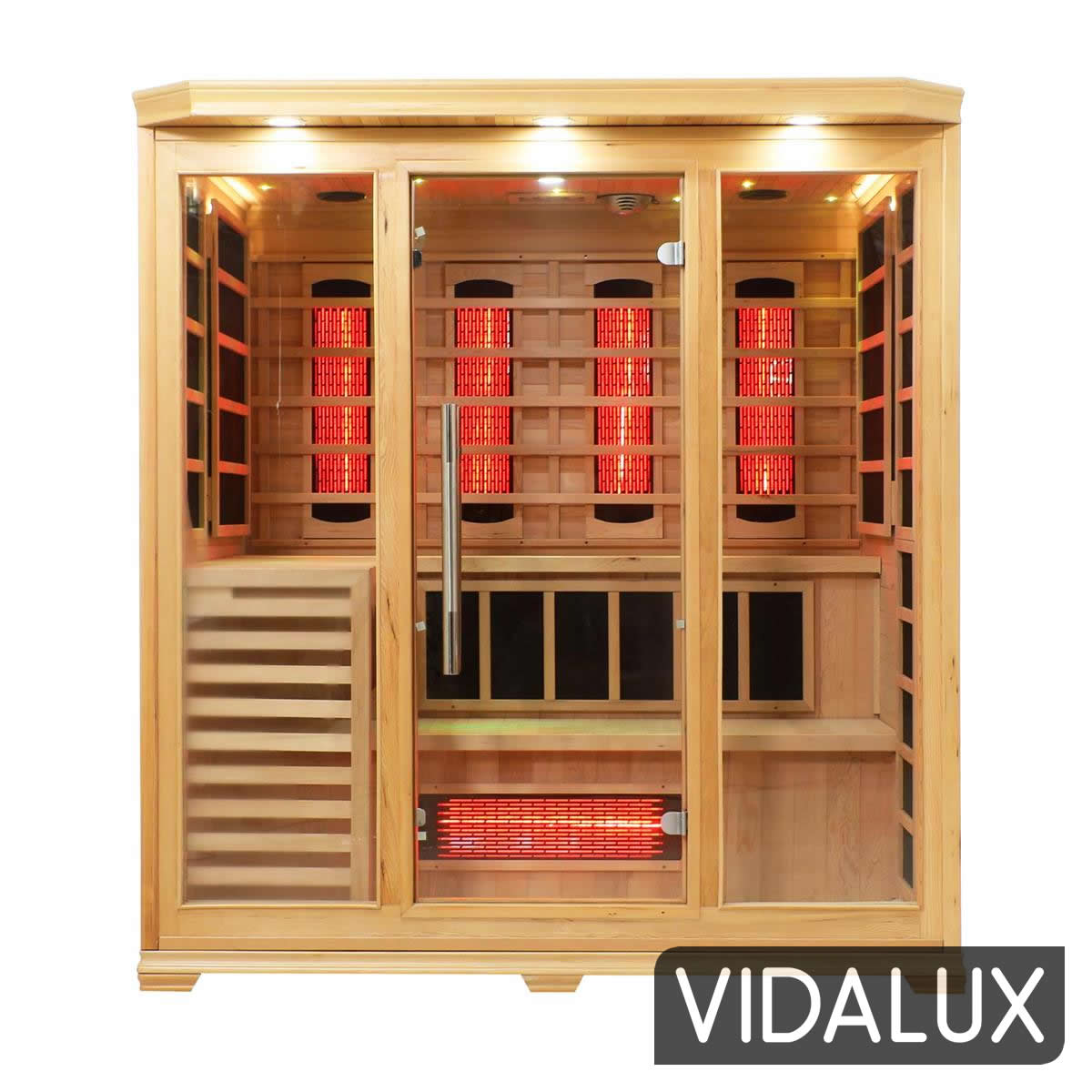 4 5 person full spectrum infrared bench sauna with complete heat