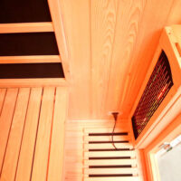 premier 2 person full spectrum infrared sauna with complete heat