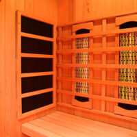 premier 3 person full spectrum infrared sauna with complete heat