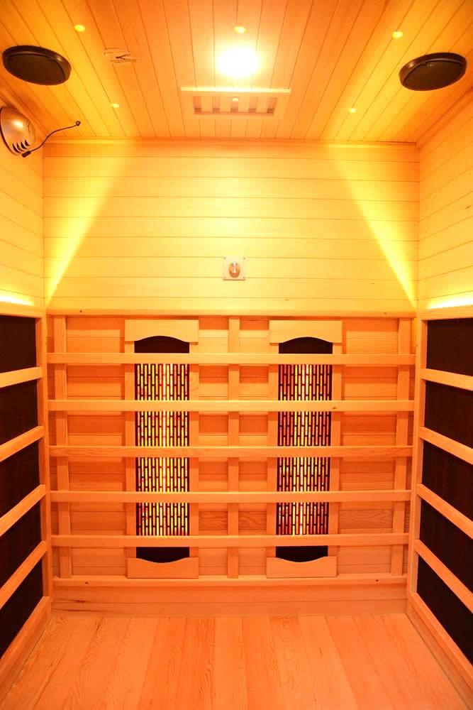 s 01 series 2 person full spectrum infrared sauna with complete heat