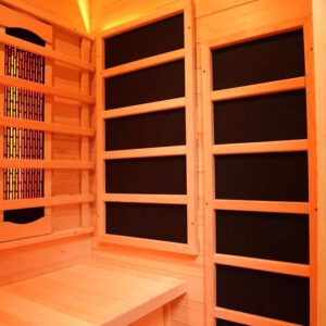 s 01 series 2 person full spectrum infrared sauna with complete heat