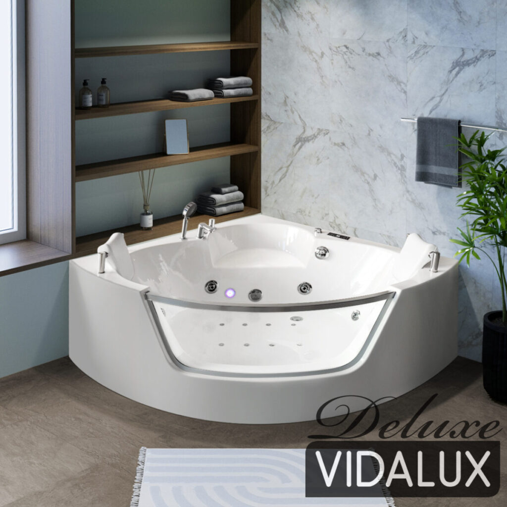 vidalux wb89 1400 x 1400 corner whirlpool & airspa bath vidalux wb89 1400 x 1400 corner whirlpool & airspa bath
