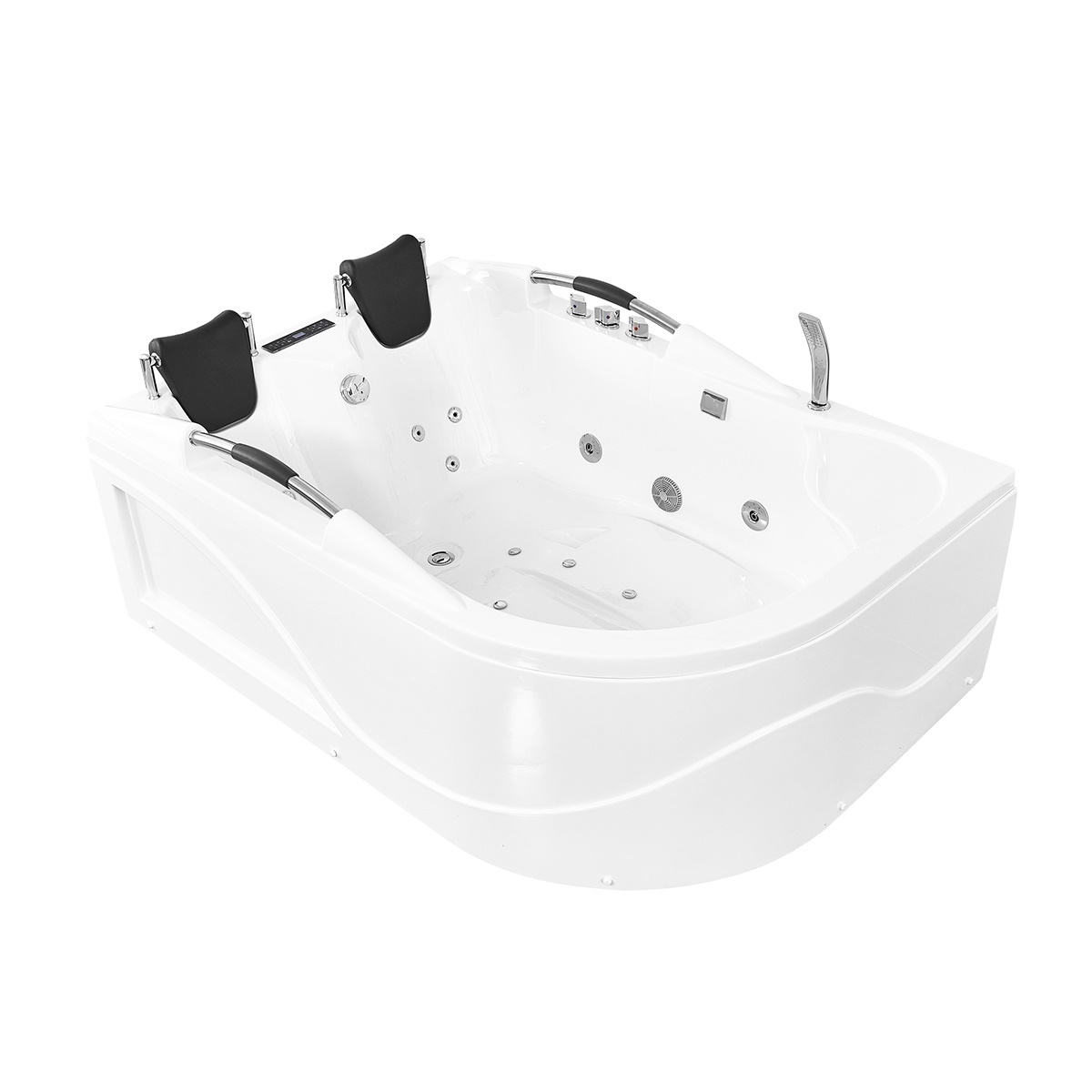 vidalux wb07 1800 x 1200 left hand 2 person deluxe whirlpool & airspa bath