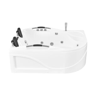 vidalux wb07 1800 x 1200 left hand 2 person deluxe whirlpool & airspa bath