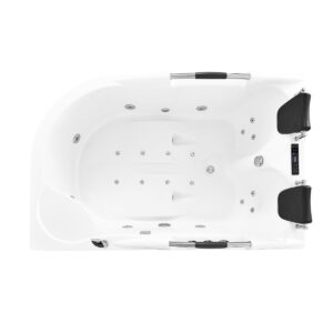 vidalux wb07 1800 x 1200 left hand 2 person deluxe whirlpool & airspa bath