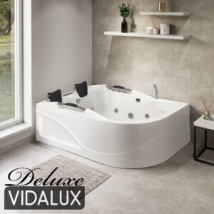 vidalux wb07 1800 x 1200 left hand 2 person deluxe whirlpool & airspa bath