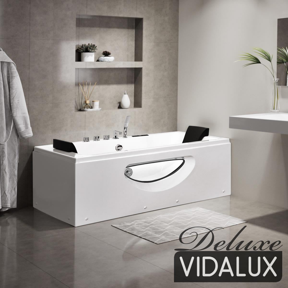 Vidalux WB29 Deluxe 1800 x 900 Whirlpool & Airspa Bath