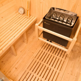 2 person traditional barrel sauna
