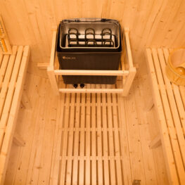 2 person traditional barrel sauna