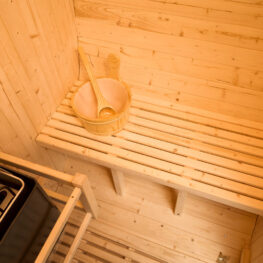 2 person traditional barrel sauna