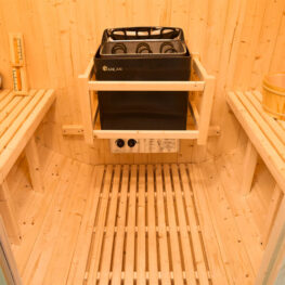 2 person traditional barrel sauna
