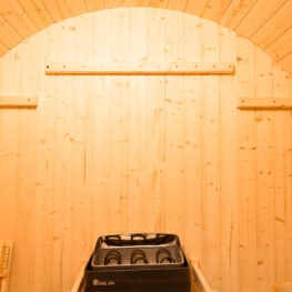 2 person traditional barrel sauna