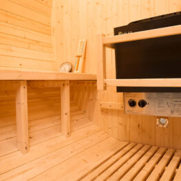 2 person traditional barrel sauna