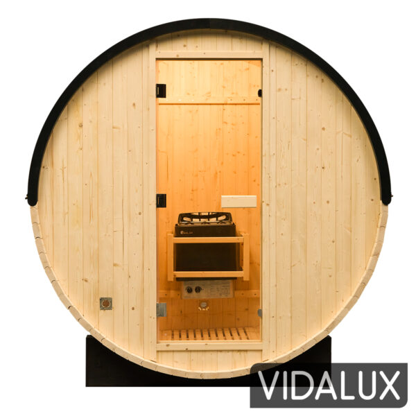 2 person traditional barrel sauna