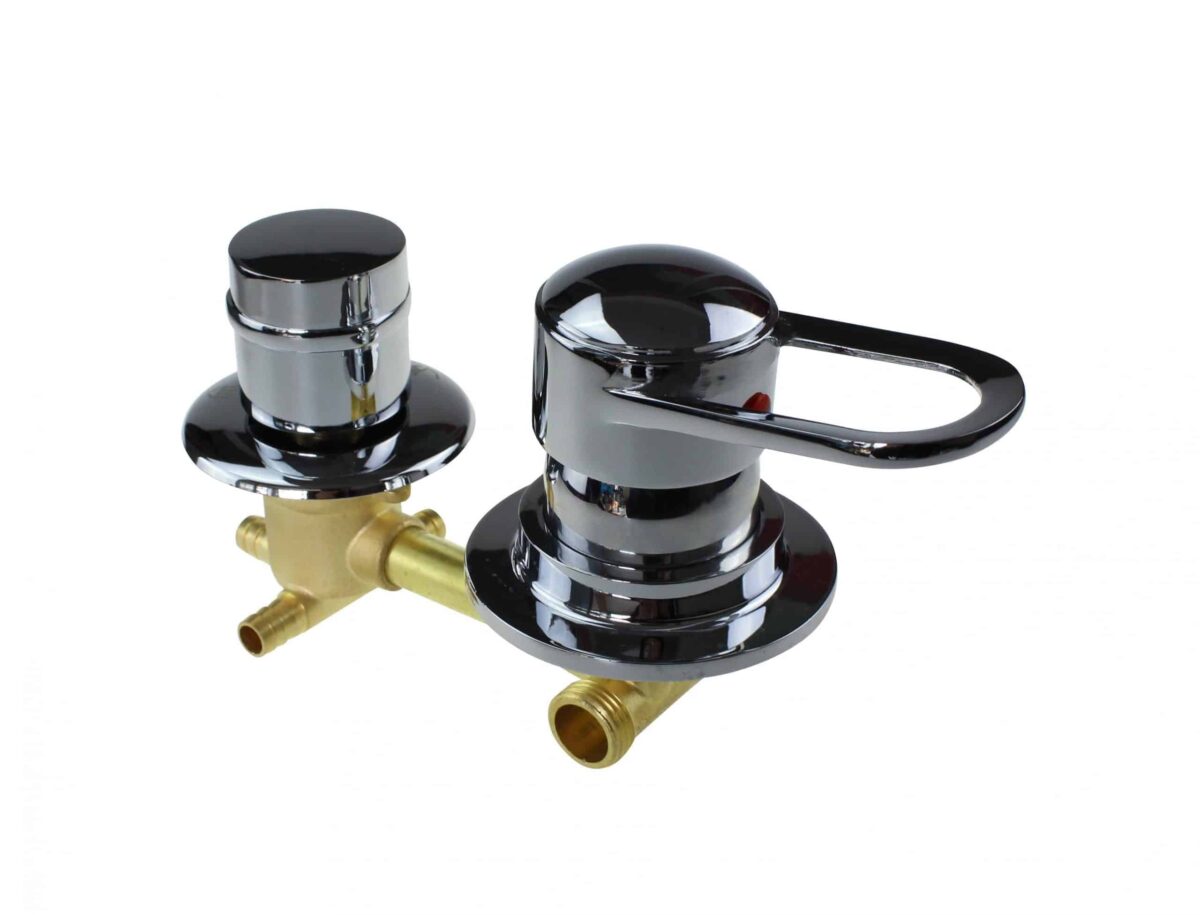 2 dial shower mixer valve 120mm centres: 3 outputs for ss range 2 dial shower mixer valve 120mm centres: 3 outputs for ss range
