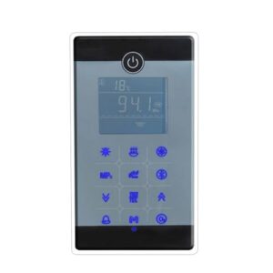 mk117b q black control panel for steam showers dab version bluetooth connectivity