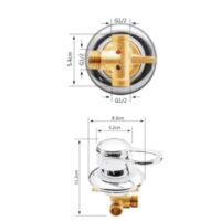 shower mixer valve single output