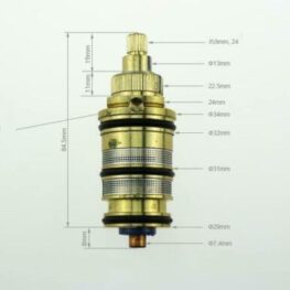 thermostatic cartridge type 6 vernet wax sensor