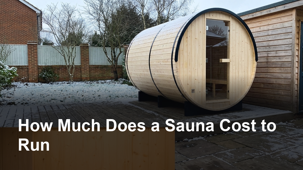 how much does a sauna cost to run