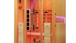 The Vidalux Premier 3 person infrared sauna cabin