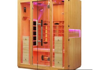 The Vidalux Premier 3 person infrared sauna cabin