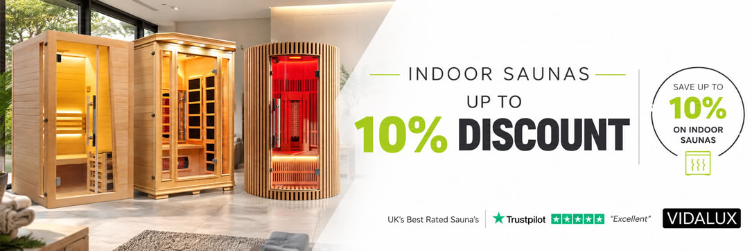 indoor sauna collection – save 10%
